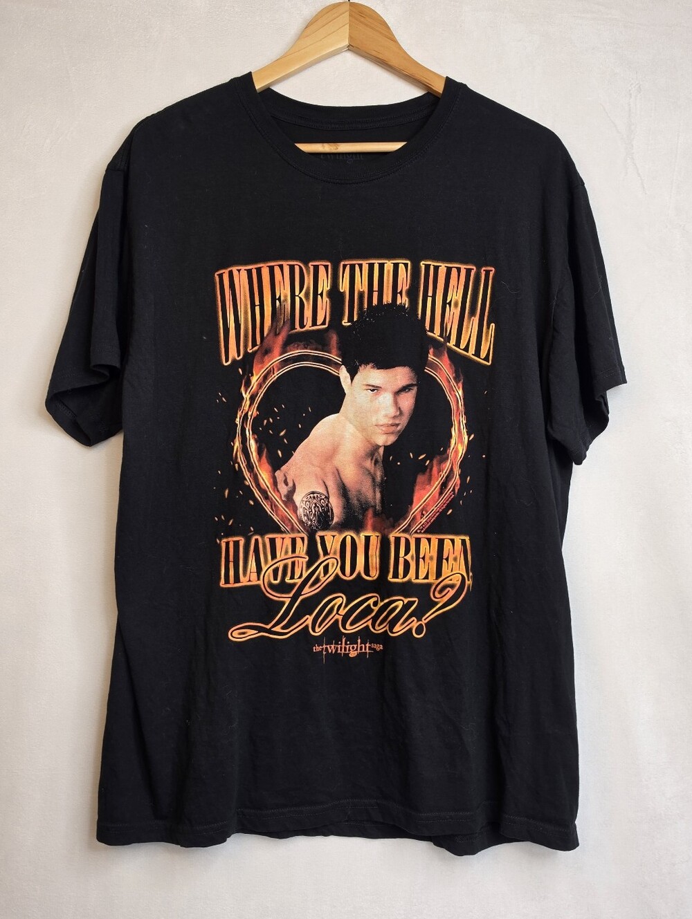 Twilight Jacob Black "Where The Hell Have You Been Loca?" Graphic T-Shirt XXL